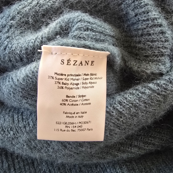 Sezane Gaspard Cardigan Sage - Size XS - Picture 4 of 10